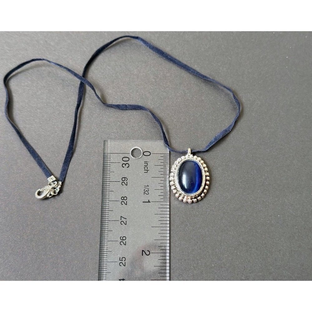 Lot Of 4 - Malachite Picasso Cats Eye Stones Amulet Pendants Necklace - Picture 4 of 9